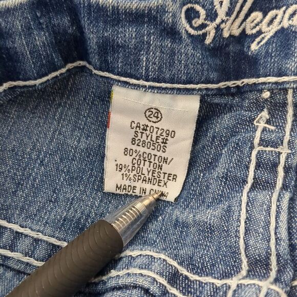 Illegal Jeans Denim Summer Shorts Women's Plus Size 24 - Picture 8 of 8